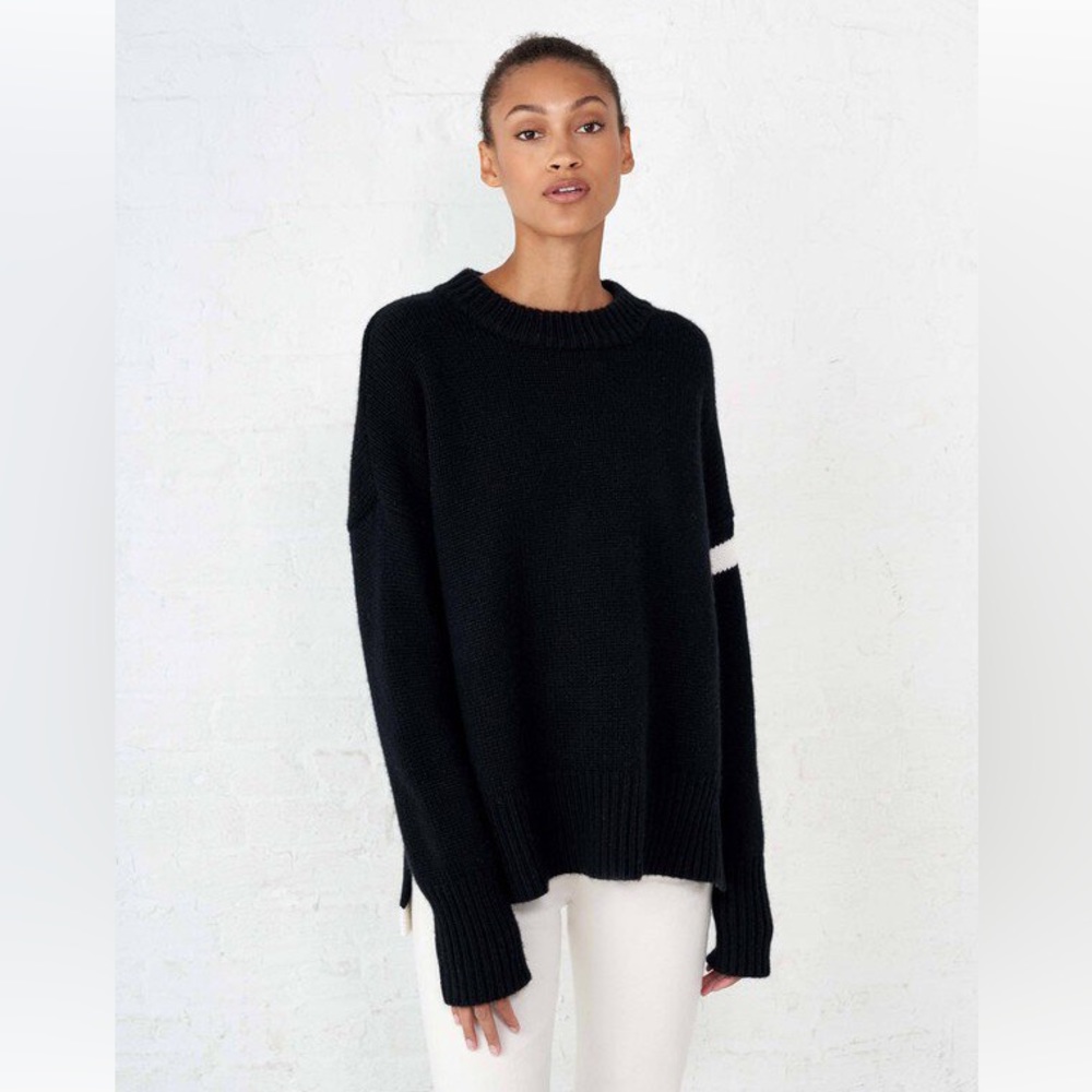NWT La Ligne Varsity Sweater black, XL